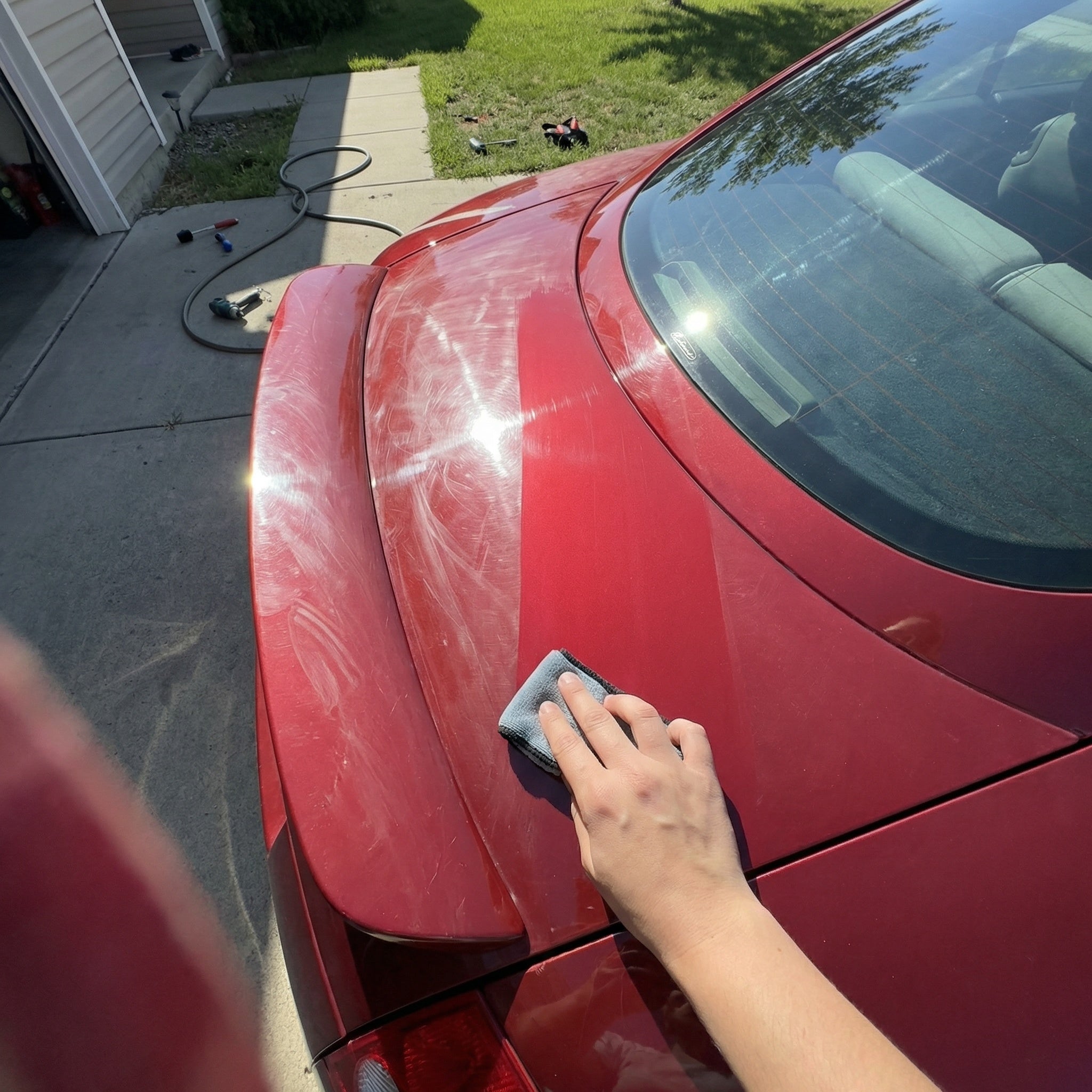 Faded panel restored with Resurrection Serum